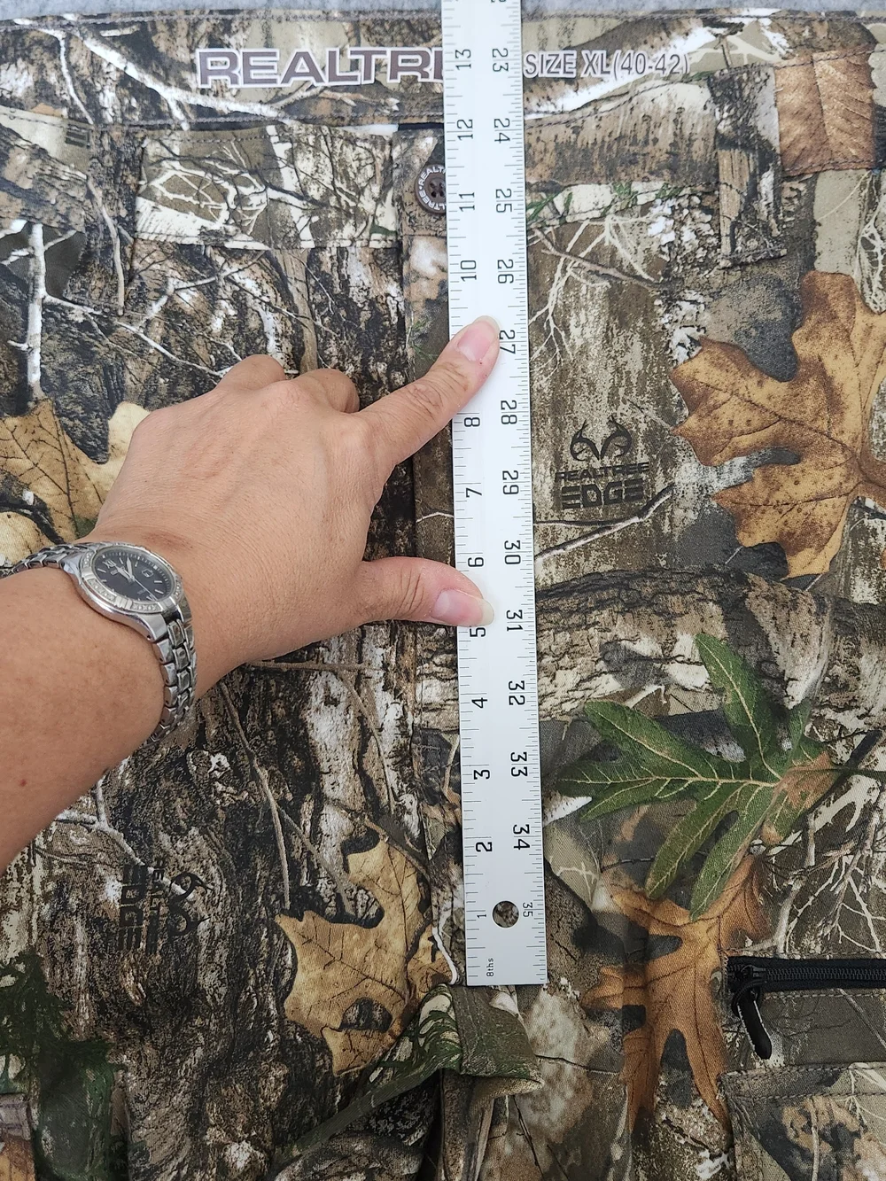NWT Realtree Forest Camo Cargo Pants Men’s XL 40-42 Brown Hunting Outdoor Canvas